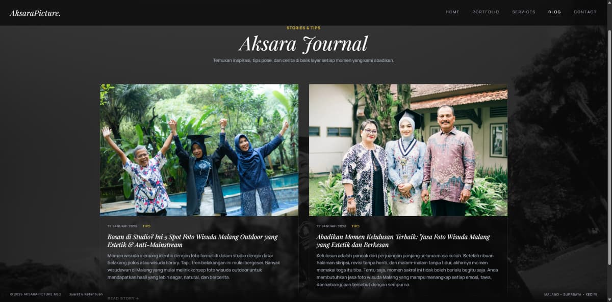Aksara Picture Website Project Showcase visual 2